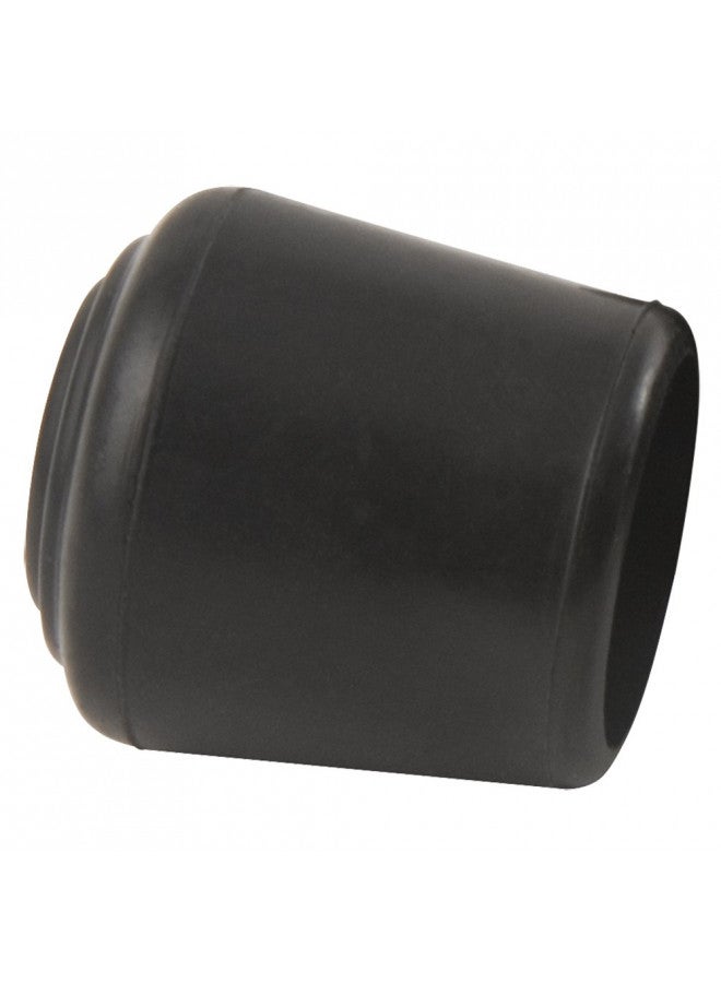 Waxman Softtouch 1-1/4 Inch Rubber Folding Metal Chair Leg Cap Replacement Black, 2 Pieces - Image 2
