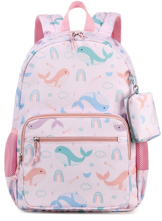 mygreen Kid Child Girl Cute Patterns Printed Backpack School Bag11.5''x15.7''x5.1'', Whale Pink, 14 inch Laptop, Traditional Backpacks, (MG861JYPK) - Image 1