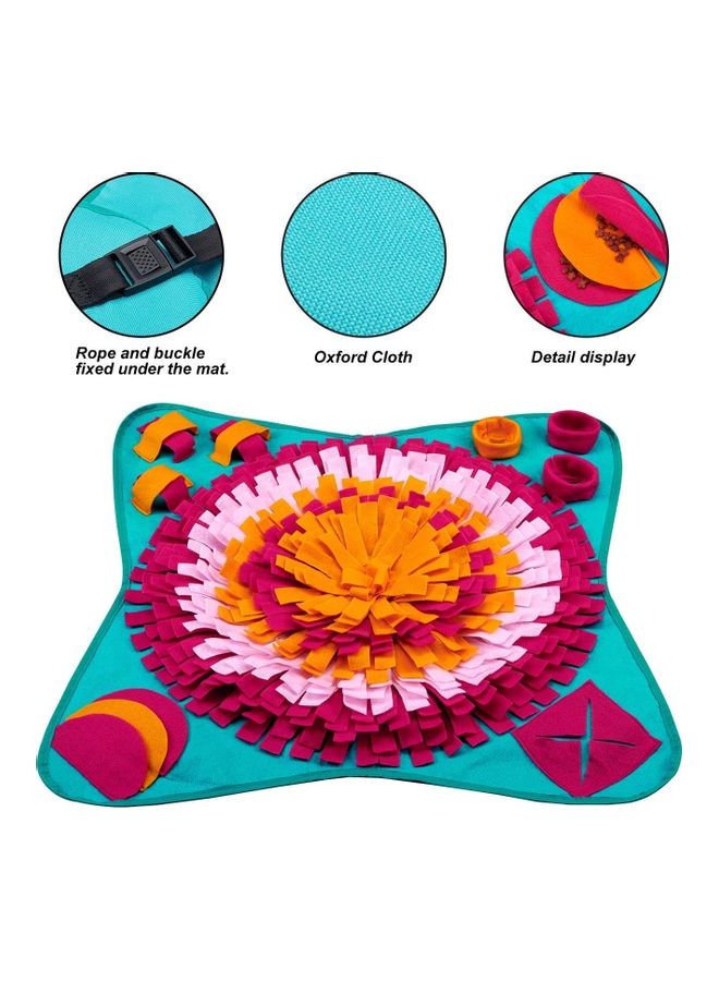 NIBEMINENT Pet Snuffle Feeding Mat Multicolour 71 x 71cm - Image 5