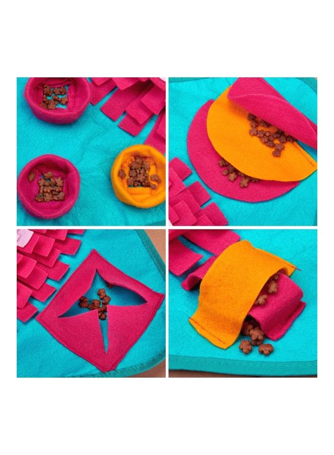 NIBEMINENT Pet Snuffle Feeding Mat Multicolour 71 x 71cm - Image 3