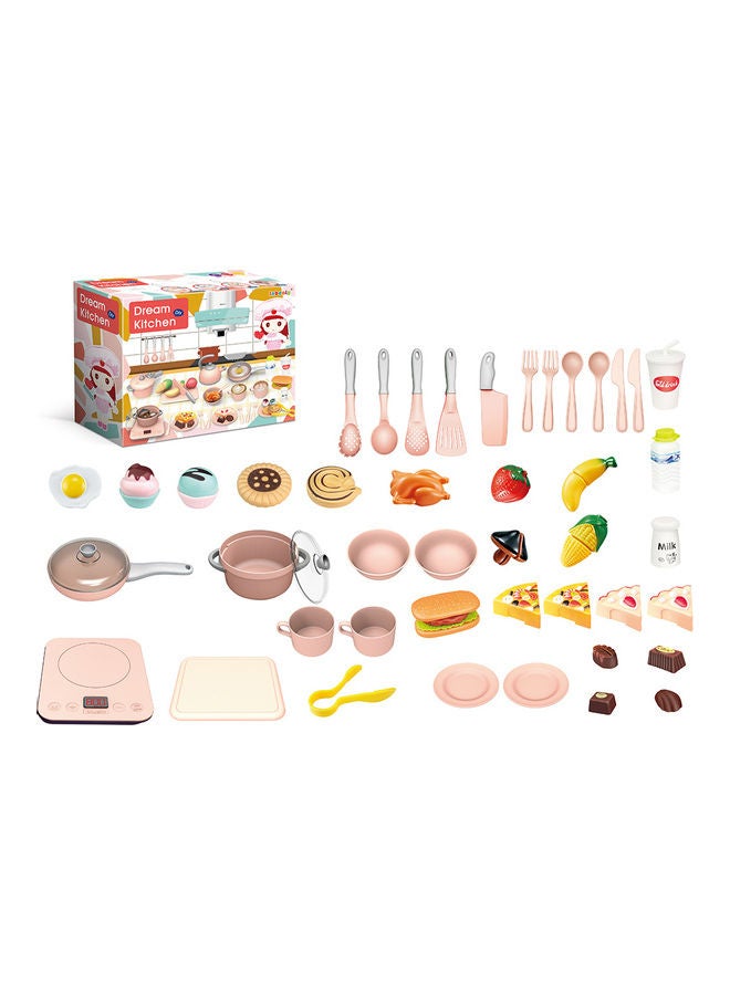 Kidle 54-Piece Simulation Cooking Kitchen Set - Image 4