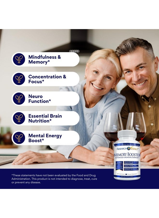 Research Verified Memory Booster - Nootropic Supplement - Enhance Cognition and Memory - Lion’s Mane, Ginkgo Biloba, BioPerine - 3 Month Supply - Non-GMO - Made in The USA - Image 3
