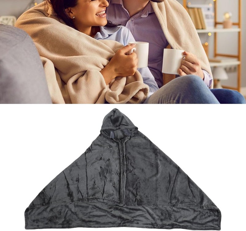 Naroote Heated Shawl Blanket, Soft Flannel Wearable Wrap, Electric Wrap with 3 Temperature Settings 45-65 Degrees, Ideal for Camping, Travel, Office & Home - Image 5