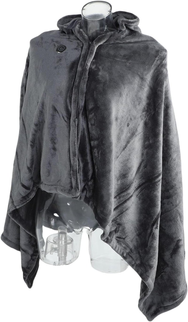 Naroote Heated Shawl Blanket, Soft Flannel Wearable Wrap, Electric Wrap with 3 Temperature Settings 45-65 Degrees, Ideal for Camping, Travel, Office & Home - Image 1