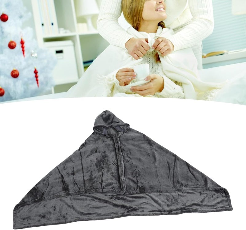 Naroote Heated Shawl Blanket, Soft Flannel Wearable Wrap, Electric Wrap with 3 Temperature Settings 45-65 Degrees, Ideal for Camping, Travel, Office & Home - Image 3
