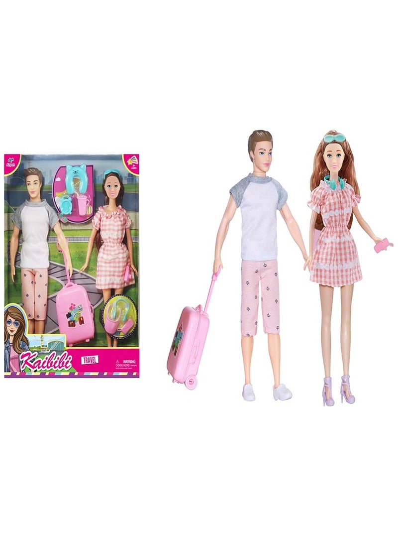 Undefined - Children's Game With Beautiful Dresses and a Pink Travel bag - Image 1