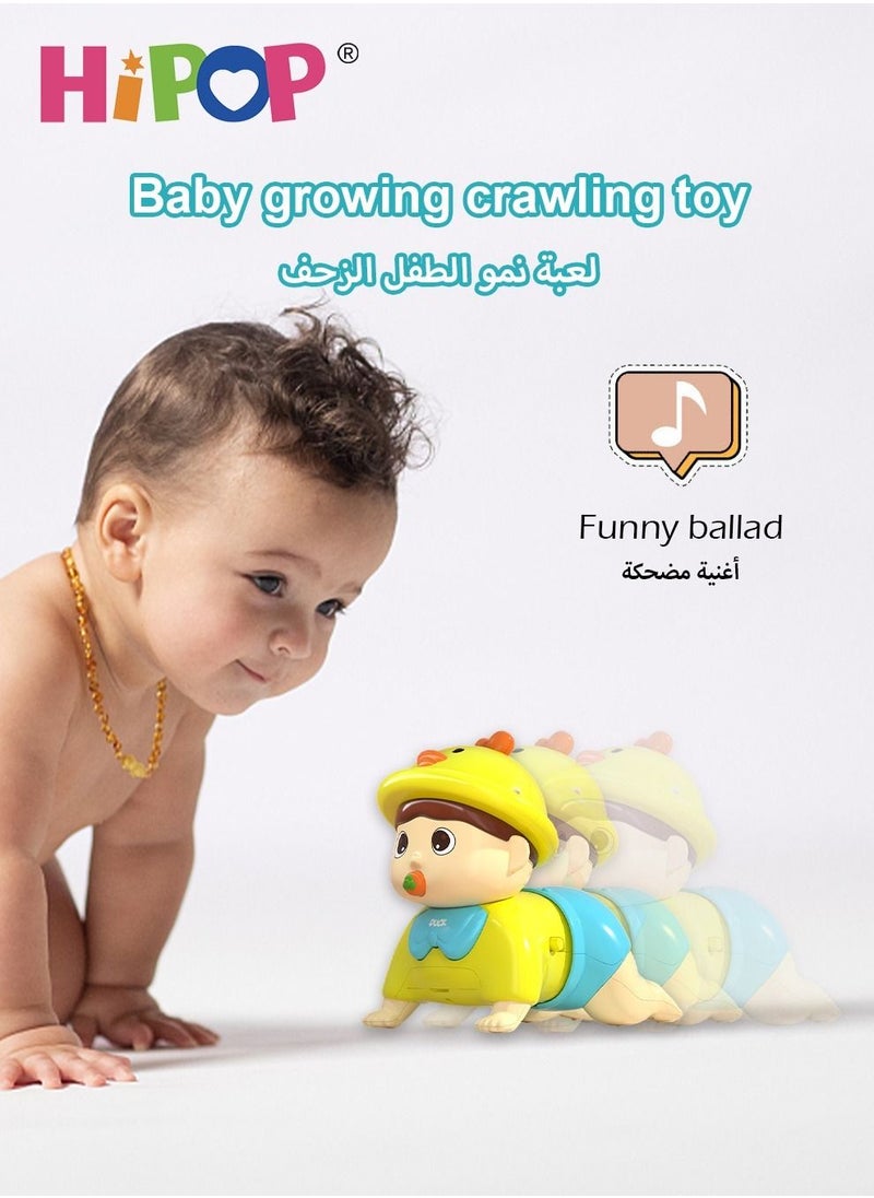HIPOP - Baby Toys Musical Crawling Baby Toys, Electric Crawling Infant Toys, Early Learning Educational Toy , Infant Tummy Time Toys for 18 Months - Image 1