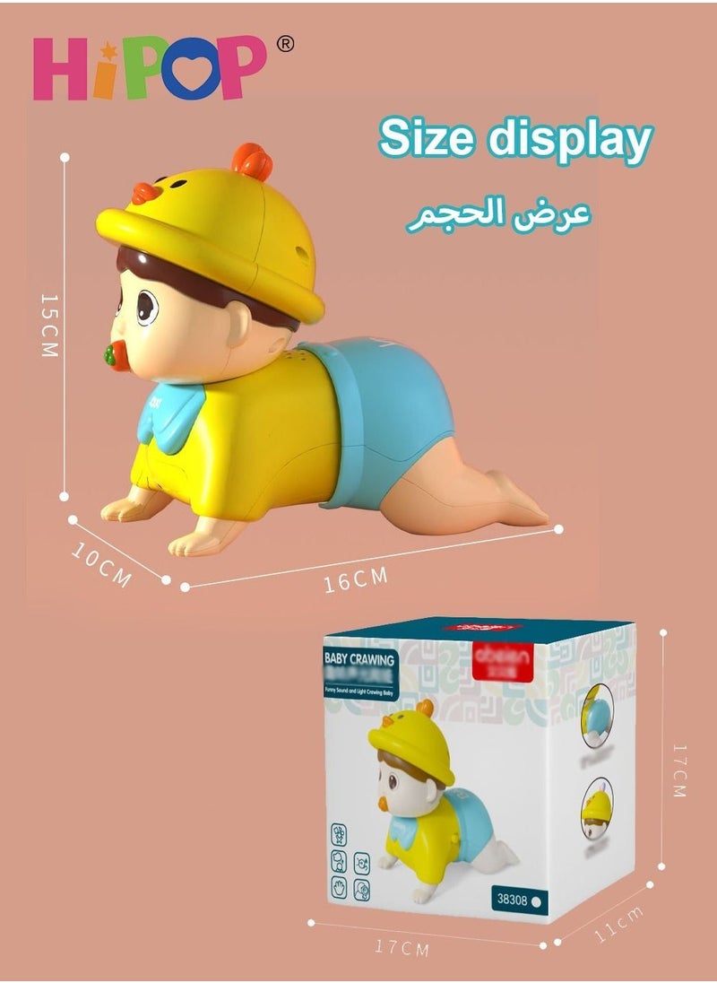 HIPOP - Baby Toys Musical Crawling Baby Toys, Electric Crawling Infant Toys, Early Learning Educational Toy , Infant Tummy Time Toys for 18 Months - Image 1