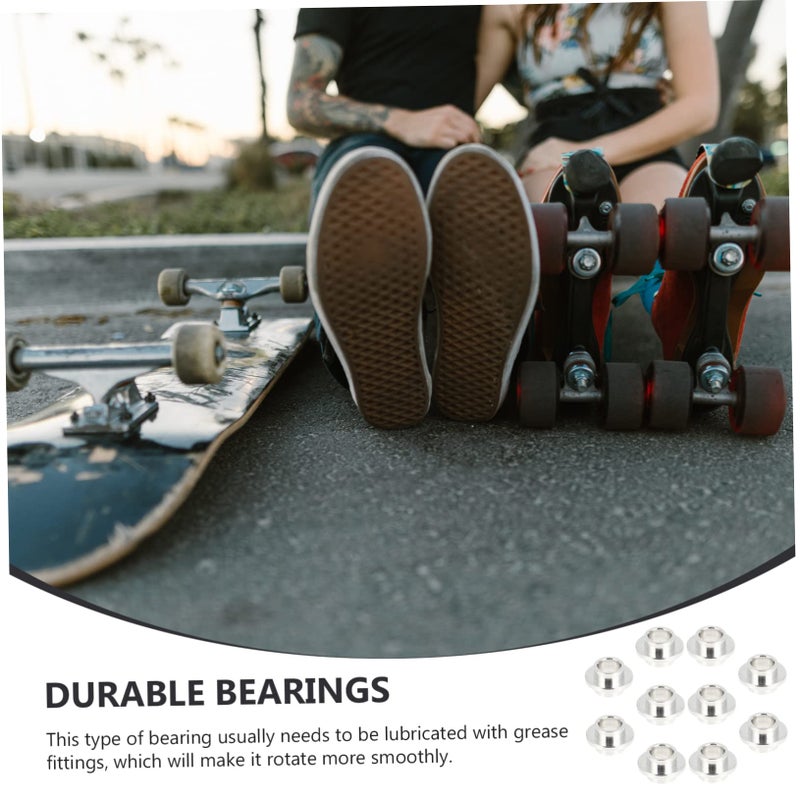 Roller Skate Bearings 10pcs with Spacers Durable Inline Skateboard Wheel Accessories - Image 4