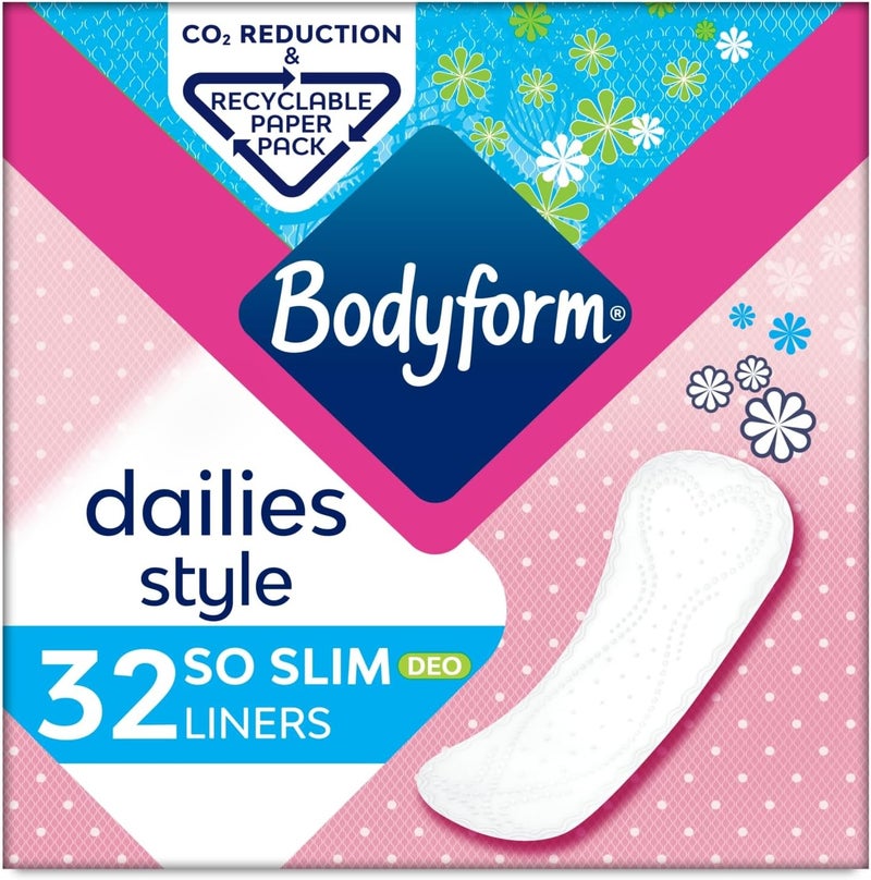 Bodyform So Slim DeoFresh Daily Liner Pack of 32