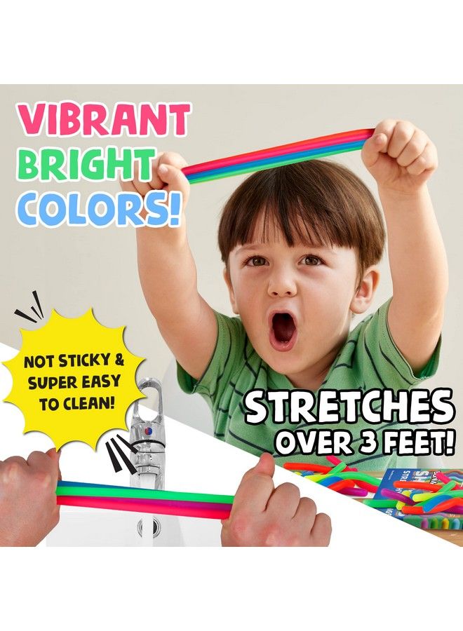 BUNMO Stretchy Strings 12Pk Mini ; Calming Monkey Stretch Noodles ; Perfect Fidget Toys For Anxiety & Stress ; Hours Of Fun For Kids ; Great Kids Party Favors - Image 5