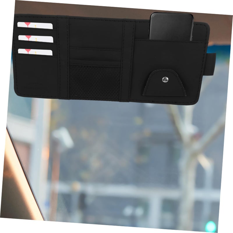 Universal Car Visor Organizer Storage Case Holder Easy Install Accessory - Image 3