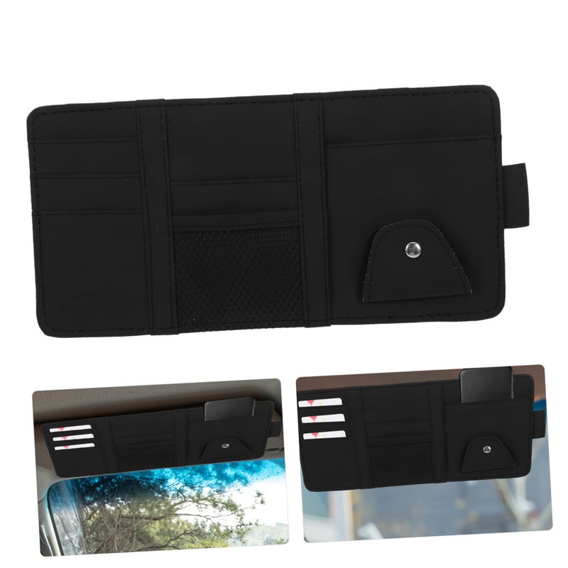 Universal Car Visor Organizer Storage Case Holder Easy Install Accessory - Image 4