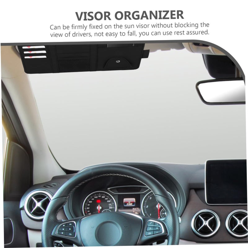 Universal Car Visor Organizer Storage Case Holder Easy Install Accessory - Image 5