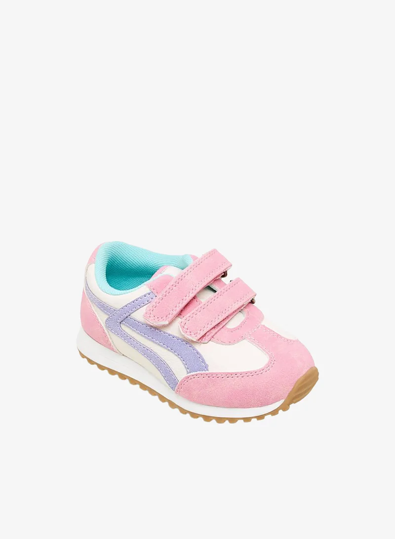 بيرفيت Girls Hook & Loop Ankle Sneakers