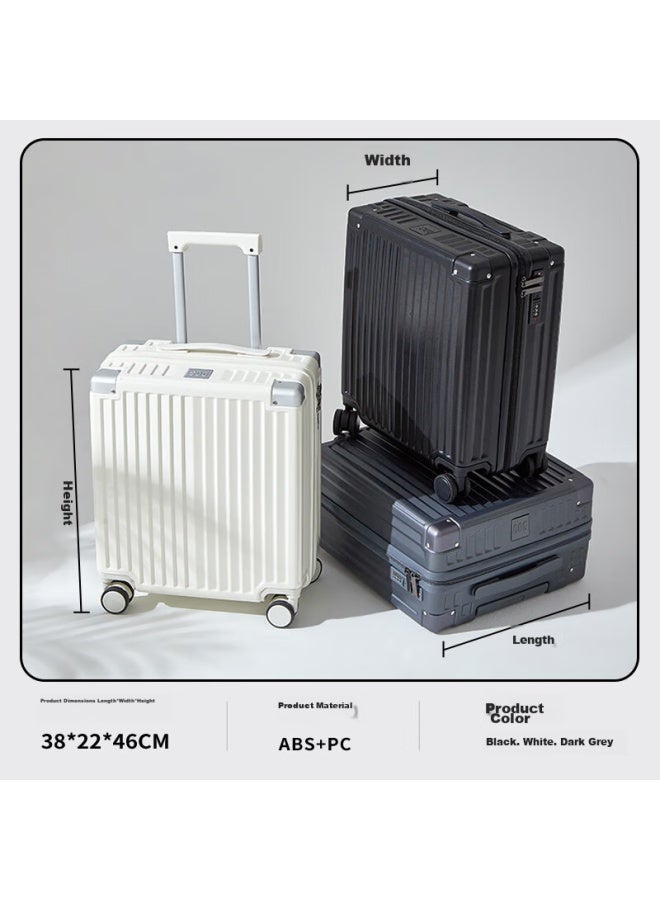 Soo Luggage, Dry And Wet Separation, Small Travel Suitcase, Carry-on Luggage, 18-inch Password Lock Suitcase, Trolley Case, Short-distance Luggage, Gray - Image 3