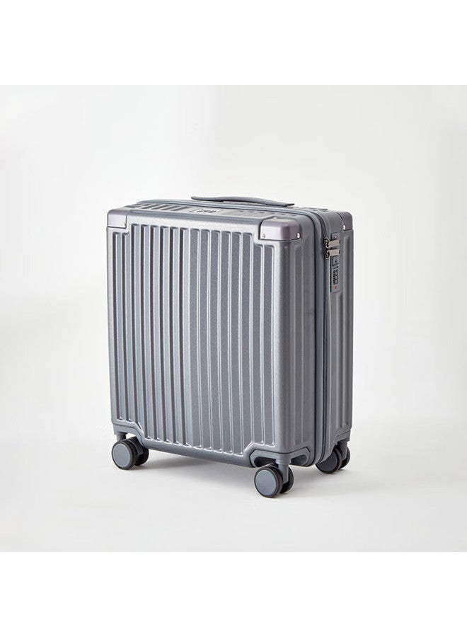 Soo Luggage, Dry And Wet Separation, Small Travel Suitcase, Carry-on Luggage, 18-inch Password Lock Suitcase, Trolley Case, Short-distance Luggage, Gray - Image 2