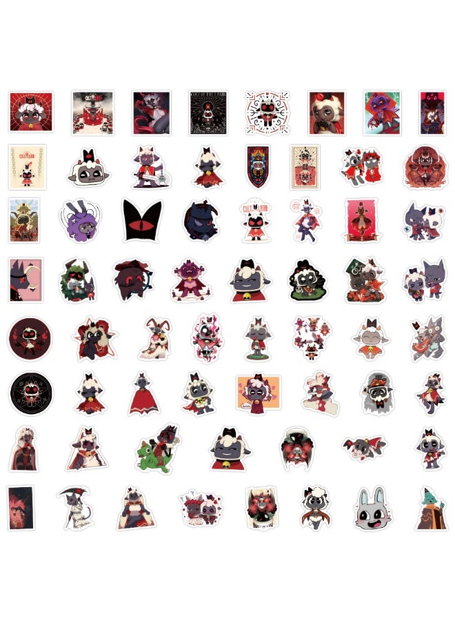 NIBEMINENT 60 قطعة مجموعة زينة طائفة الحمل ملصقات مقاومة للماء، طباعة عالية الدقة بألوان زاهية، مناسبة للكمبيوتر المحمول، لوح التزلج، الأمتعة، زجاجة الماء، الجيتار، الأعمال اليدوية - Image 1