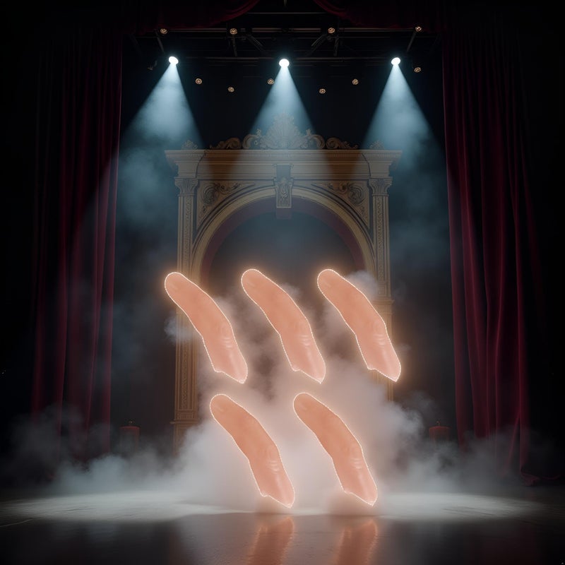 Dwuww 5 Pcs Fake Finger Sixth Magic Props Medium Size Rubber Thumb Magic Tricks Close up Vanish Appear Magia Gimmick Accessories (Hard) - Image 4