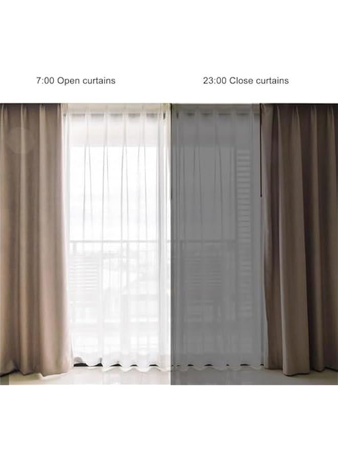 Automatic Curtain Opener, Quiet Type C Charging Smart Motor with Remote Control for Roman Rod, T Rail, U Rail - Image 5