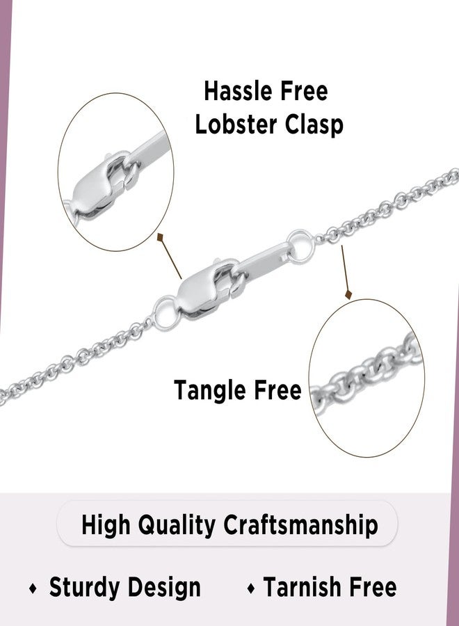 جويليلي قلادة من الفضة الإسترلينية من جويلي، بتصميم قلب عائلي يضم أحد الوالدين وطفلين، وسلسلة كابل بطول 18 بوصة. - Image 5