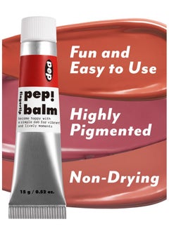 I'M MEME Multiuse Lip And Cheek Tint Pep! Balm ; With Shea Butter, Gift, Liquid Blush And Lip Paint, Travelfriendly, 005 Brink, 0.52 Oz  - Image 3