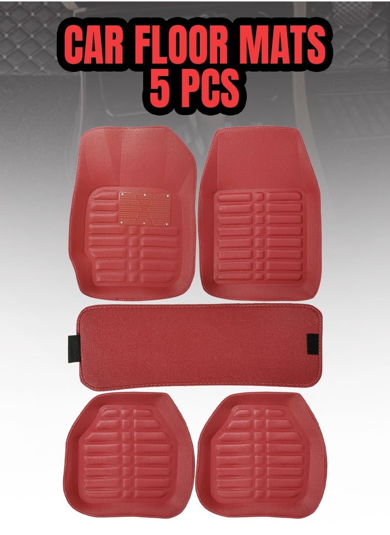 Generic Durable 5 Pcs 3D Car Mat Set Easy Clean Superior Grip Car Floor Mat  - Image 1