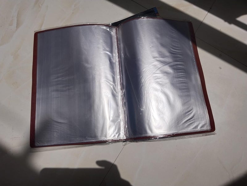 Peeplvalue عبوة من 4 - ملف عرض وحافظة بحجم A4 مكونة من 30 ورقة للأوراق الشهادات بأكمام شفافة حافظة عرض - Image 5