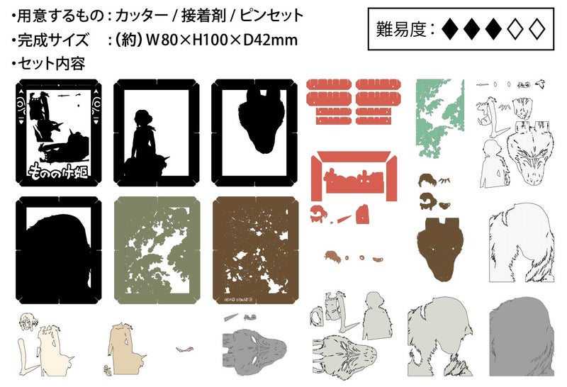 Ensky - Princess Mononoke Paper Theater Craft (PT-141) - Image 2