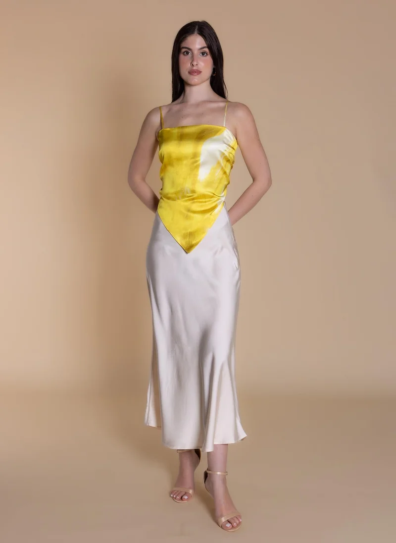 شايبس ABSTRACT PRINT SCARF TOP