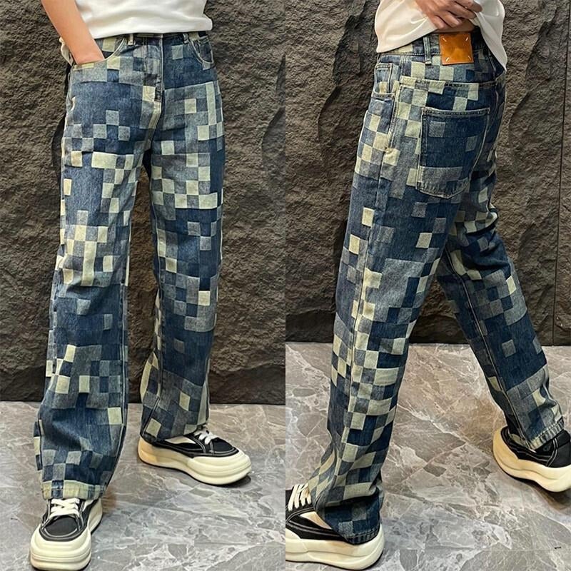 Unisex Classic Denim Jeans Loose Fit Daily Outdoor Wear - Image 2