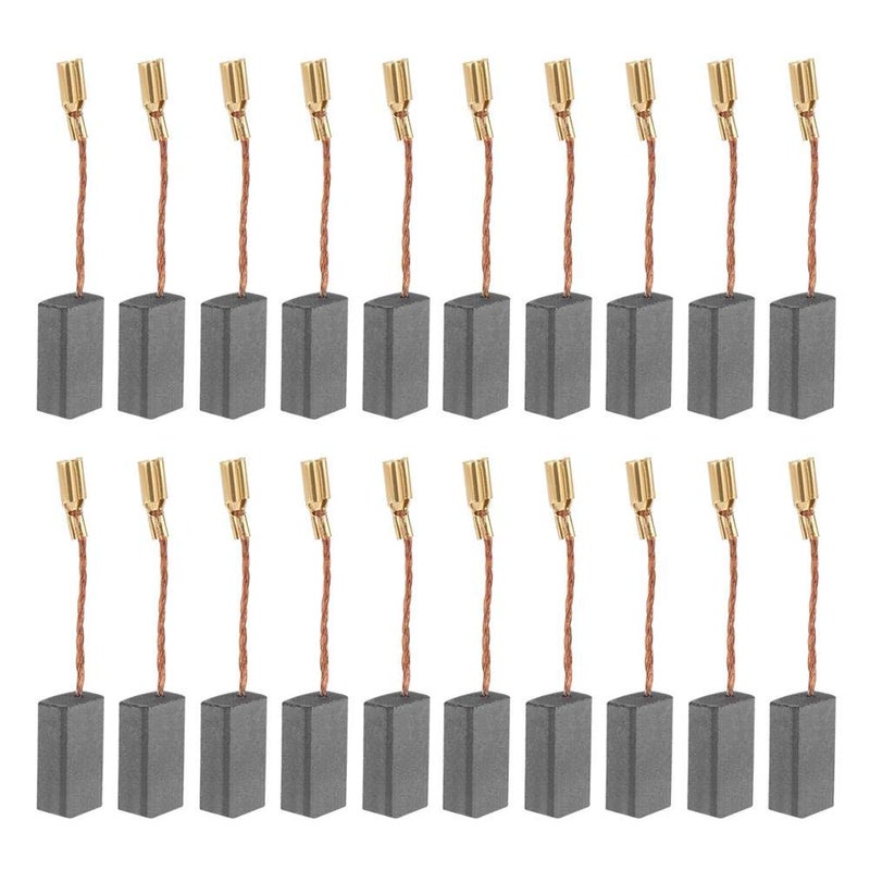 Hilitand 20pcs Replacement Carbon Brushes, Great Conductive Motor Carbon Brushes for Electric Motor Drill 5x8x16mm - Image 1