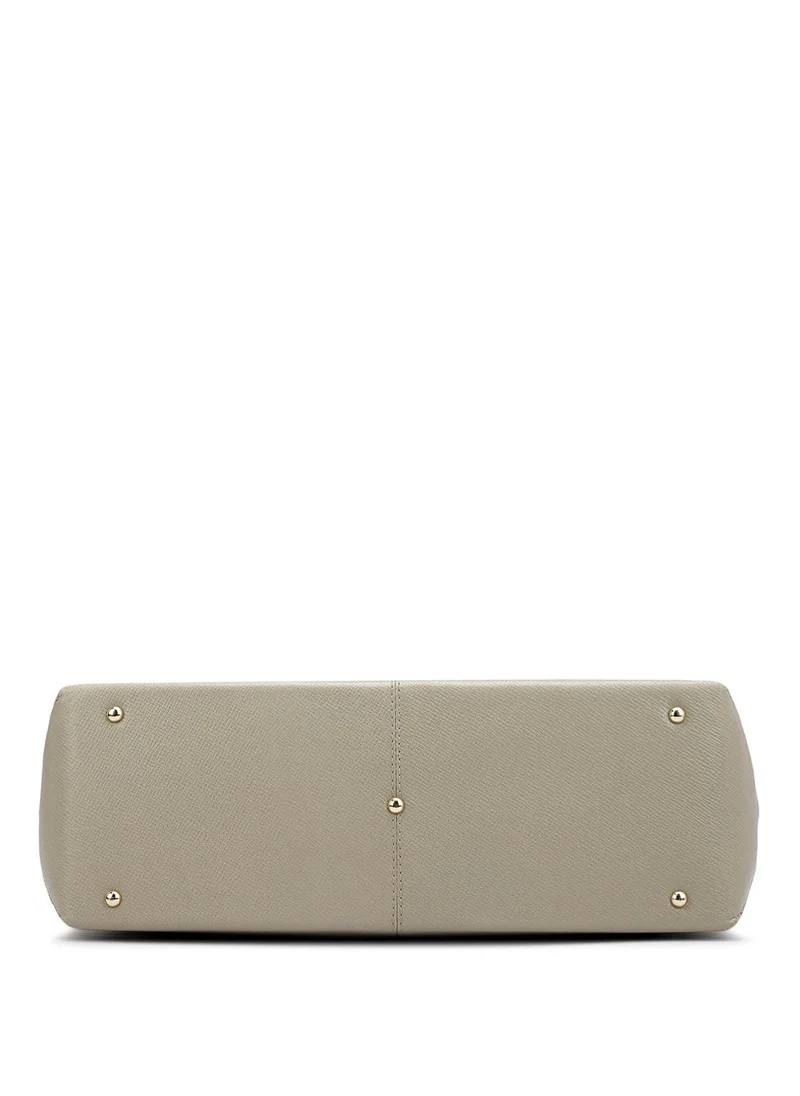 Da Milano  Genuine Leather Cream Tote Bag for Women | Best Price UAE