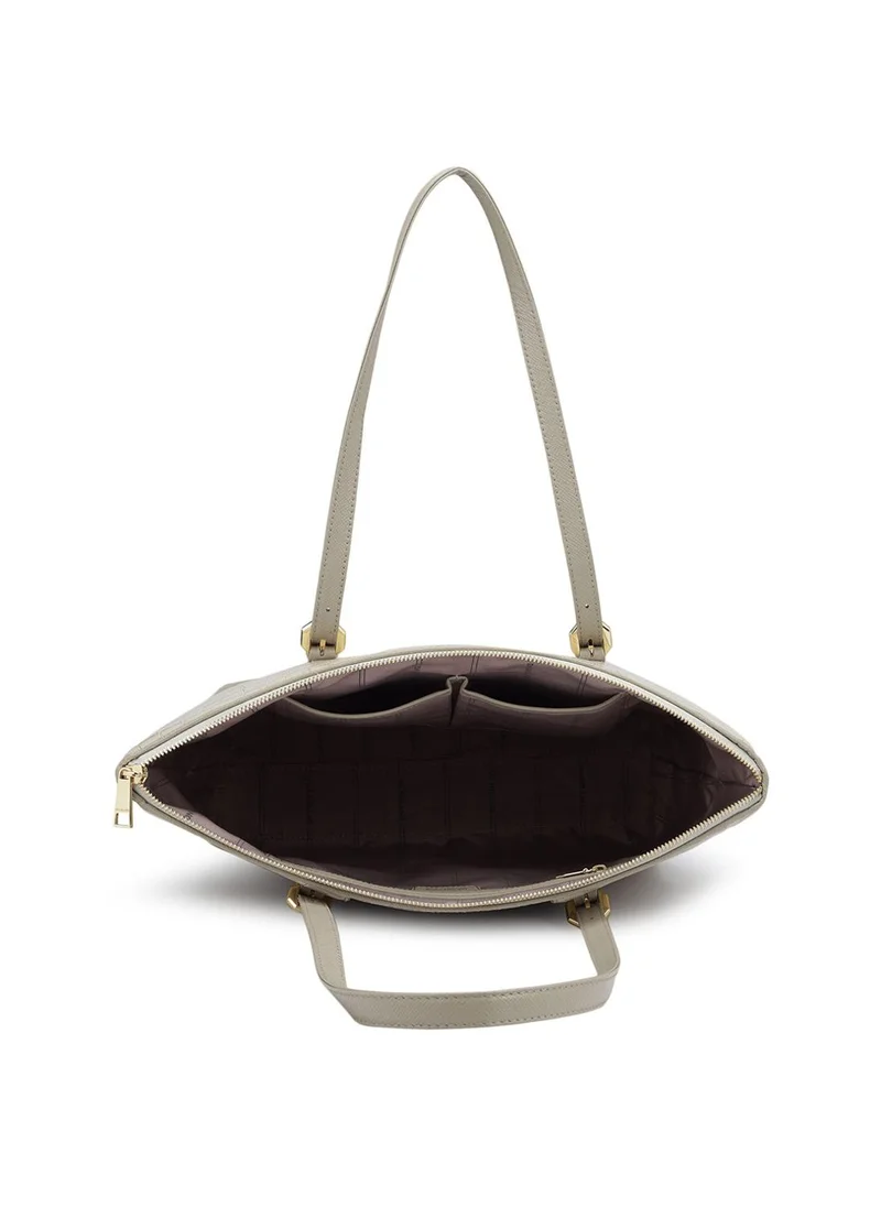 Da Milano  Genuine Leather Cream Tote Bag for Women | Best Price UAE