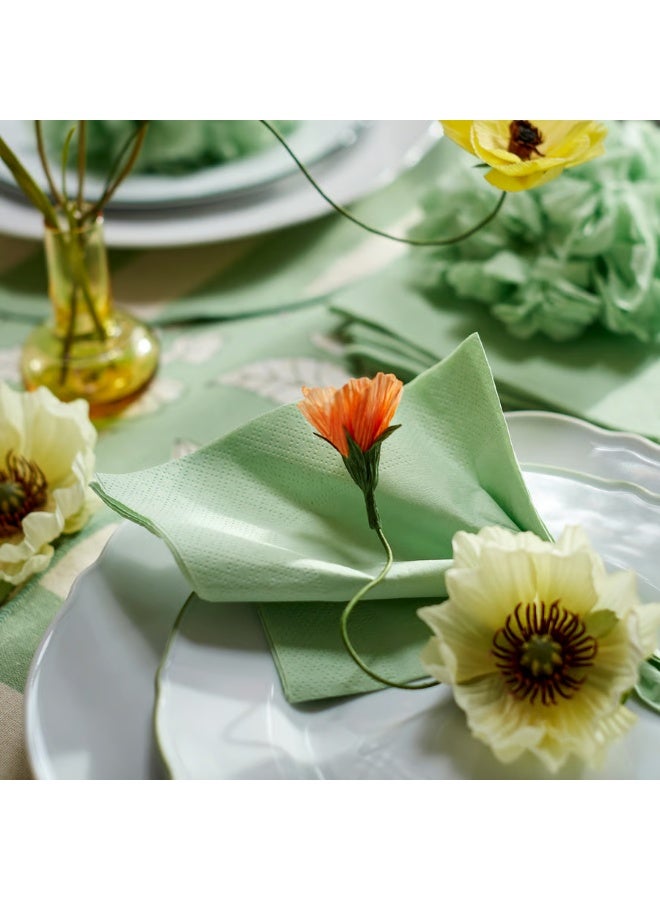 Paper Napkin Light Green Length 33 cm Package Quantity 50 Pack Width 33 cm - Image 2