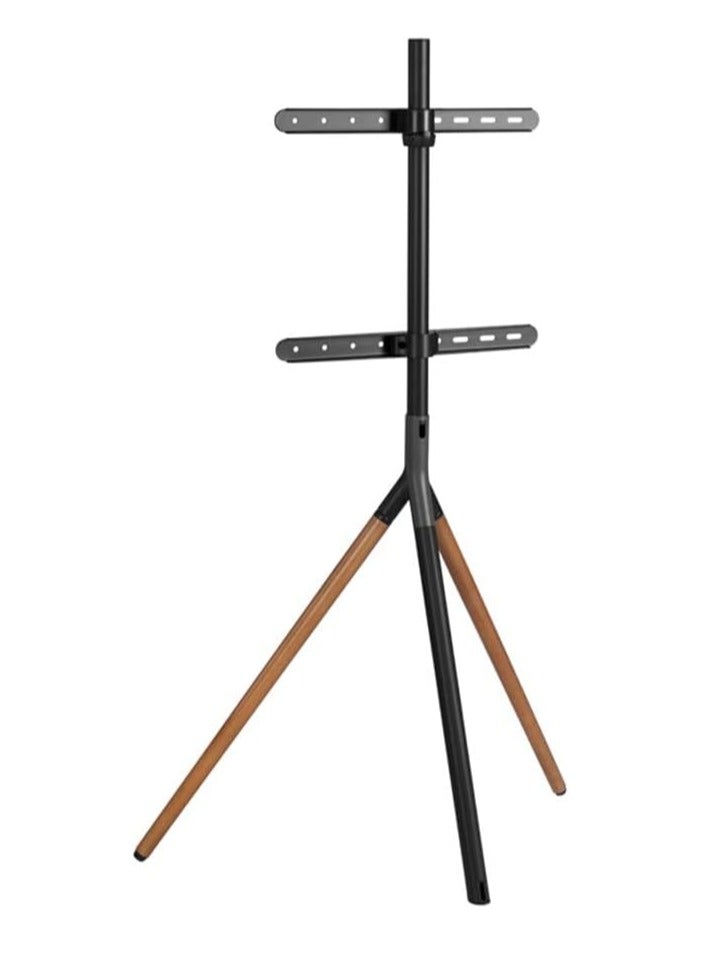 ELTRAZONE Easel Studio TV Floor Stand | Stylish Tripod Mount for 49"-70" Screens | Supports Up to 40 KG | Modern Grey & Walnut Finish | Adjustable Height | Space-Saving & Sturdy | Built-in Cable Management | Perfect for Home, Office & Studio - Image 5