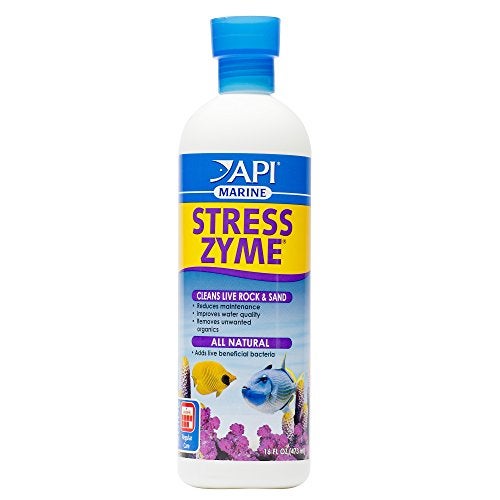 API Marine Stress Zyme Saltwater Aquarium Cleaning Solution 16Ounce Bottle - Image 1