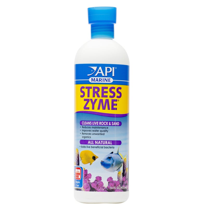 API Marine Stress Zyme Saltwater Aquarium Cleaning Solution 16Ounce Bottle - Image 2