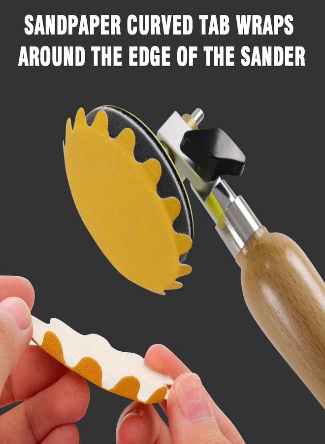 ماكسمان أقراص صنفرة ماكسمان 50 قطعة، وسادات صنفرة مموجة بحافة مرنة مقاس 3 بوصات، ورق صنفرة مداري من الألومينا بحبيبات 120 - مثالية لأدوات الصنفرة اليدوية وآلات الصنفرة ذات الأوعية وأعمال النجارة، بدون ثقب - Image 3