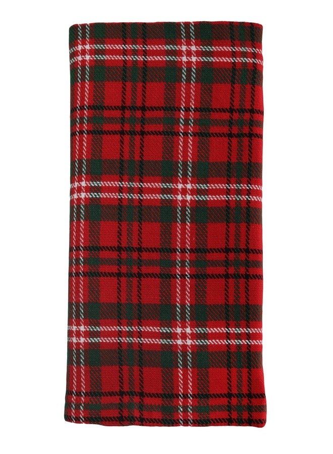 DG Collections Dinner Napkins, 100% Cotton Over Sized Kitchen Napkins, Set of 12 Pack (19 x 19 Inch) Red & Green Plaid for Christmas and Thanksgiving with Mitered Corner and Lint Free - Image 5