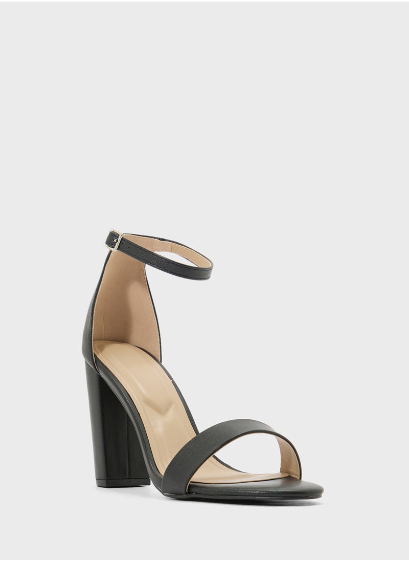 Truffle Ankle Strap High Block Heel Sandal  - Image 2