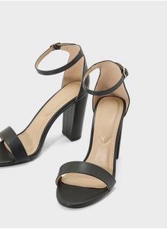 Truffle Ankle Strap High Block Heel Sandal  - Image 4