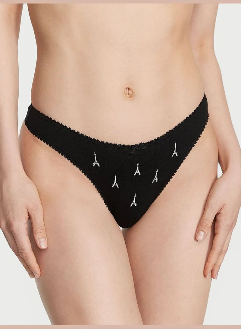 Victoria's Secret Stretch Cotton High-Leg Thong Panty