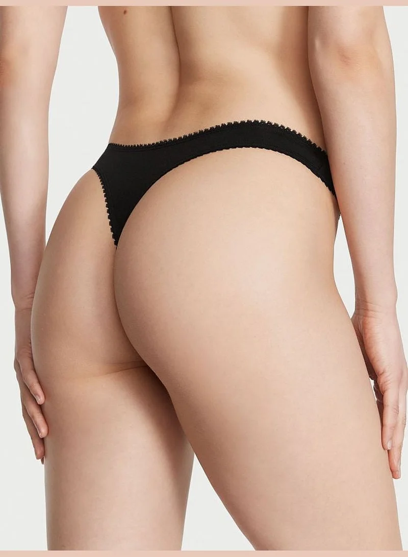 Victoria's Secret Stretch Cotton High-Leg Thong Panty