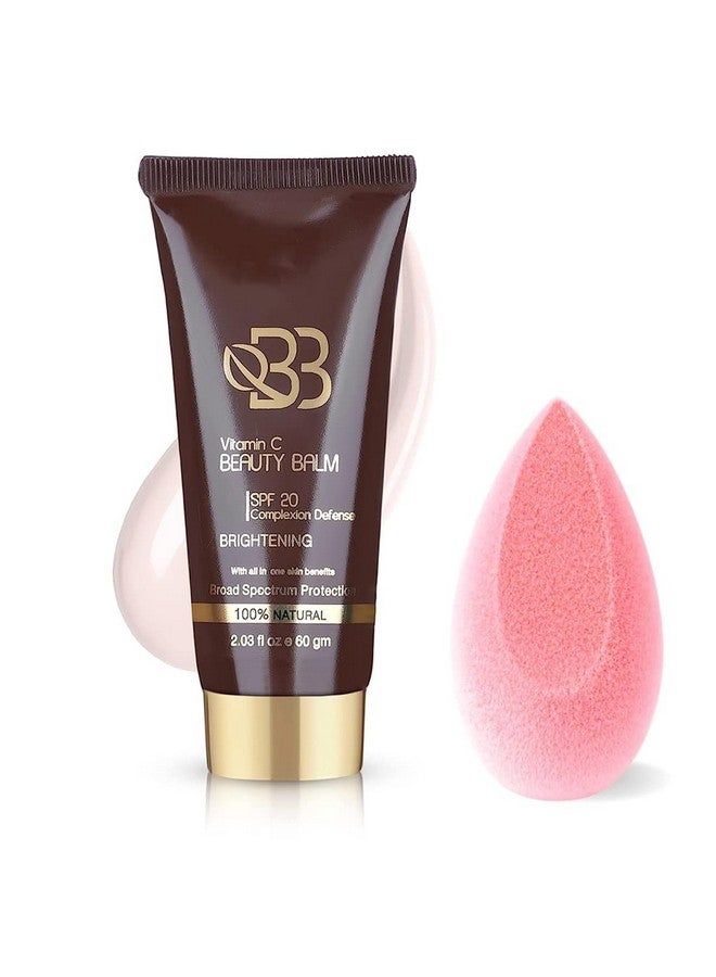 أدبيني كريم أساس فيتامين سي بيوتي بالم مع عامل حماية من الشمس 20 وإسفنجة مكياج بيوتي بلندر (عبوة من قطعتين) - Image 1