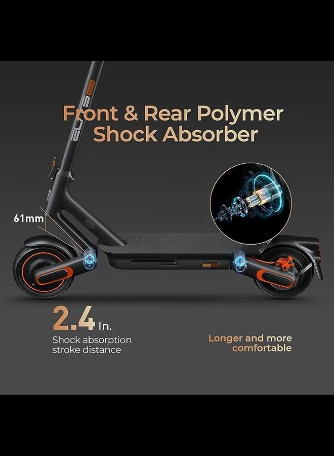 Yadea ElitePrime Electric Kick Scooter Power by 1500W Motor Up to 65 KM Range and 30 KM 10 inch Tires Triple Brakes and Suspension 30% Hill Grade Electric Scooter for Adults - Image 4