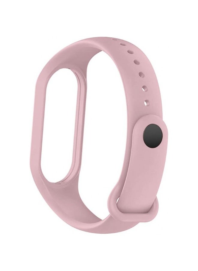 [for Xiaomi Mi Band 7] Strap Wristbands Colorful Bracelet for Women Men Silicone Replacement Bands - Sand Pink