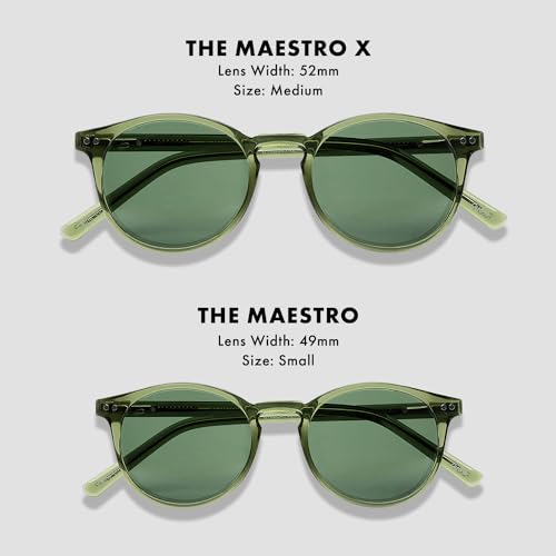 PRIVÉ REVAUX Prive Revaux The Maestro Classic Round Sunglasses – Polarized, 100% UV Protection – For Men & Women – Hunter Green - Image 4