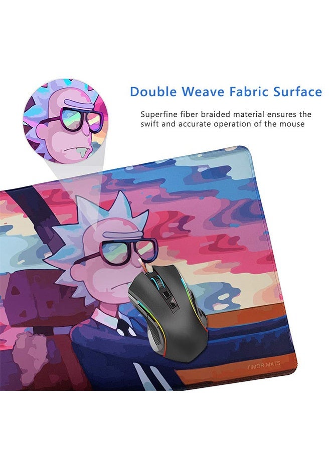 Peachjoy Extra Large Gaming Mouse Pad, Desk Pad, Anti-Slip Rubber Base, Waterproof-Smooth Surface Mouse Mat for Laptop, Computer and PC - Image 3