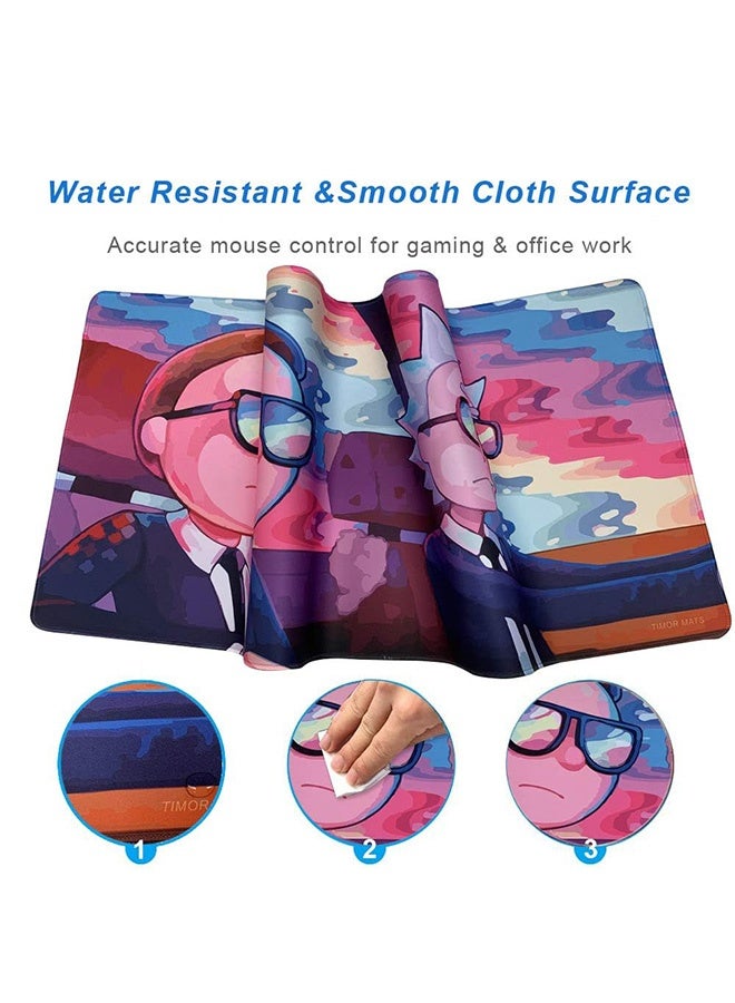 Peachjoy Extra Large Gaming Mouse Pad, Desk Pad, Anti-Slip Rubber Base, Waterproof-Smooth Surface Mouse Mat for Laptop, Computer and PC - Image 5